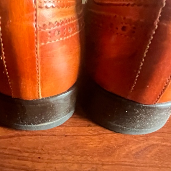 Cognac wingtip derbies size 9 1/2